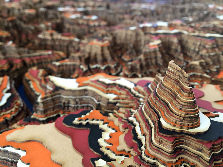 I Made An Intricate Topography Table Based On Canyonlands National Park