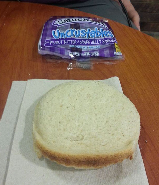 Crust On My Uncrustable. Great