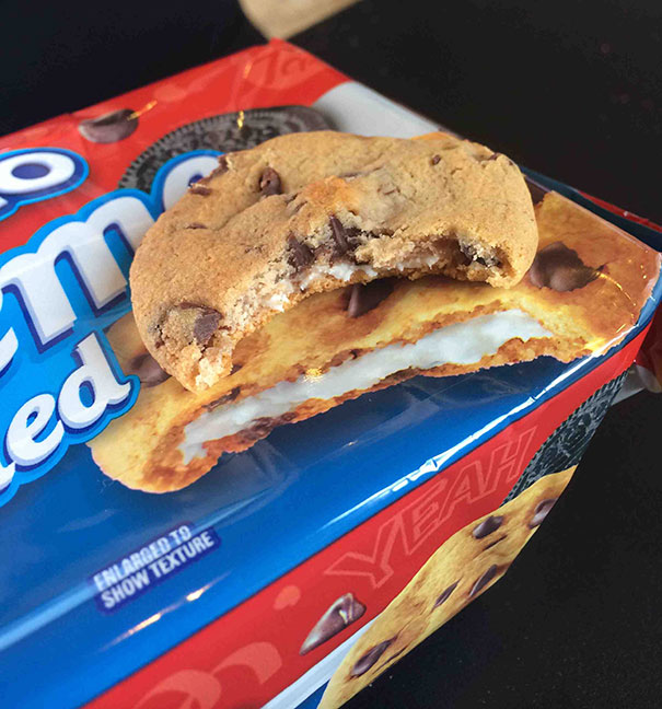 Chips Ahoy Filled With Oreo Creme. More Like Chips Ahoy Filled With Chips Ahoy