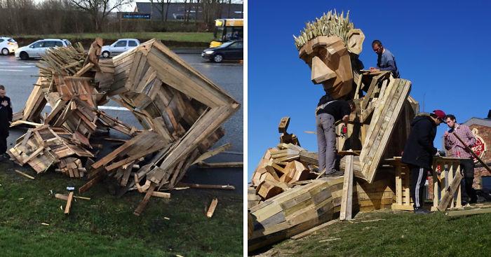 14-Year-Old Girl Saved My Sculpture After It Was Destroyed In A Storm