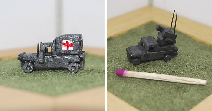 I Make Miniature Military Humvee Sculptures Out Of Graphite