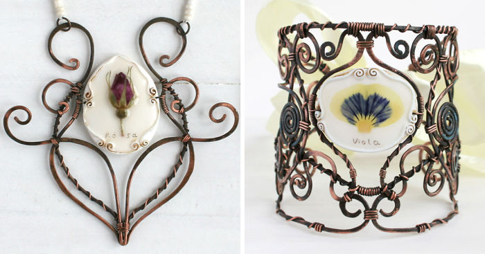 I Create Nature And Nostalgia Inspired Jewelry With Real Pressed Flowers