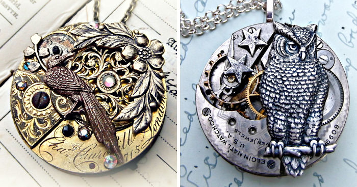 We Turn Used Antique Pocketwatch Parts Into One-Of-A-Kind Jewelry