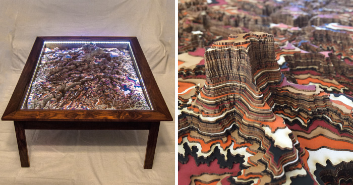 I Made An Intricate Topography Table Based On Canyonlands National Park