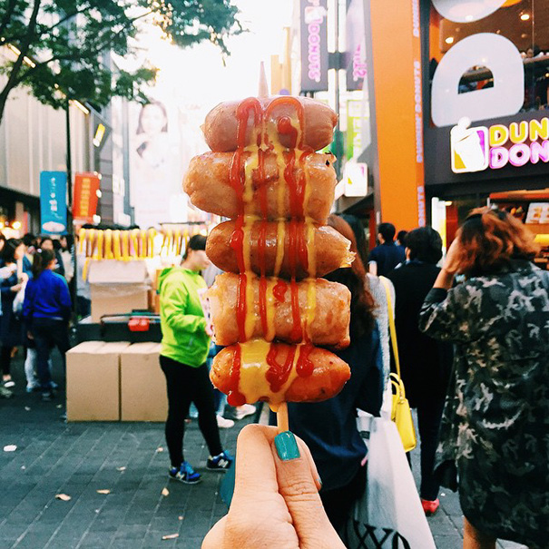 Grilled Sausage Skewer, Korea
