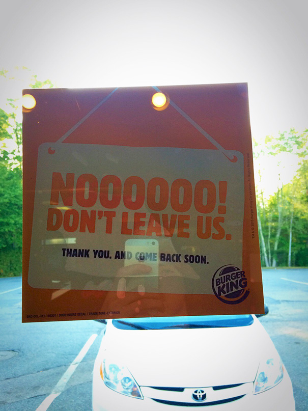 I've Been Stuck In This Burger King For Twelve Hours