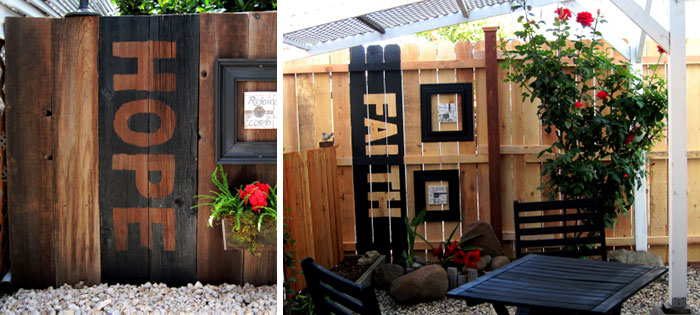 Word Fence Decor