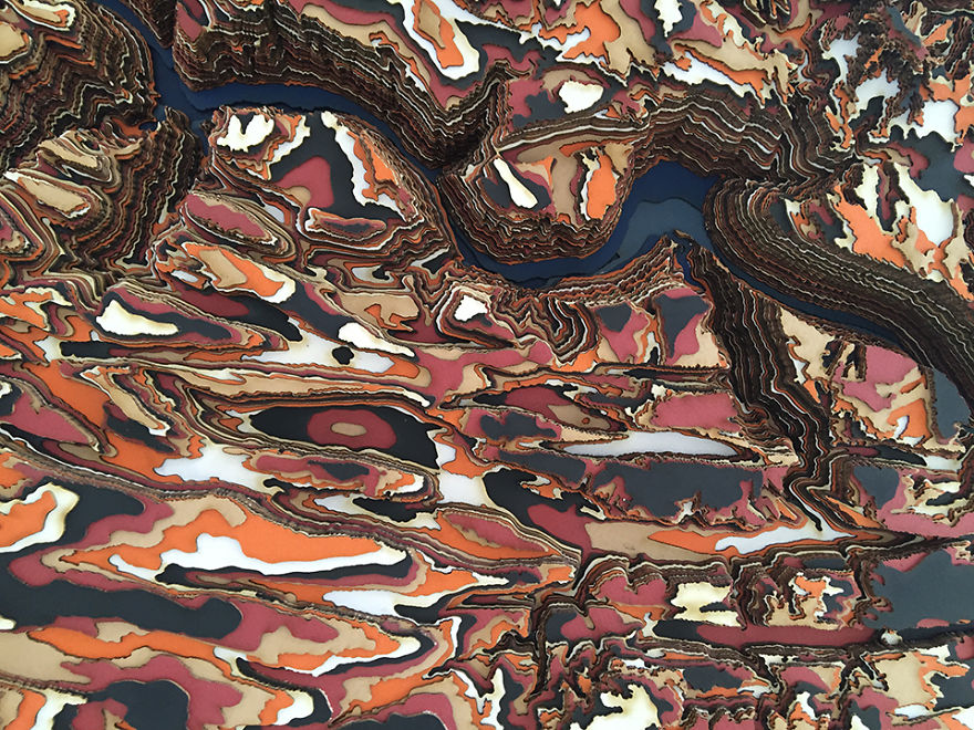 I Made An Intricate Topography Table Based On Canyonlands National Park