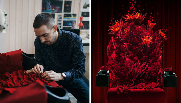 I Brought A Regular Movie Theater Chair To Life By Making It Bloom