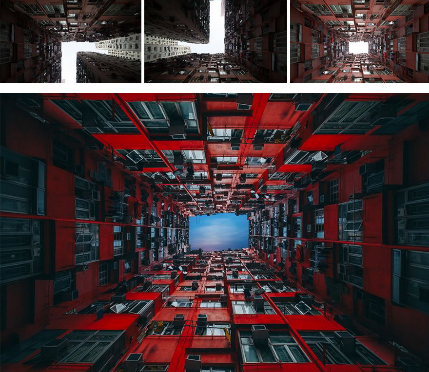 Single Raw Image Copied Twice Then Flipped And Cut Diagonally, Then Masked To Create A Seamless Join. Image Then Brightened To Reveal Detail