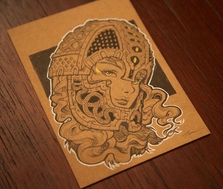 I Drew A Postcard Collection Of Girls In Armour Inspired By The Army Museum In Paris