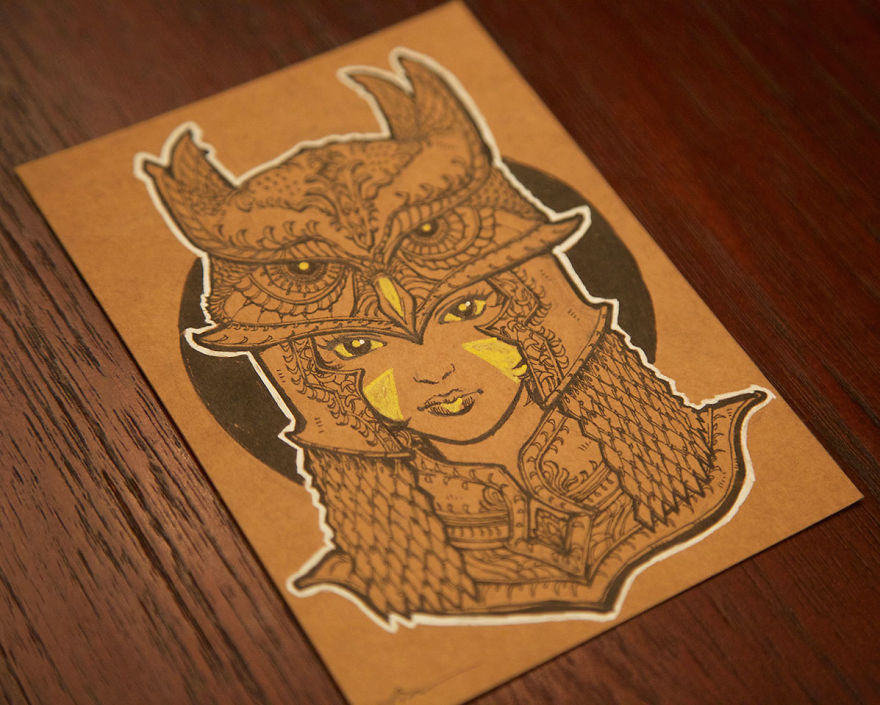 I Drew A Postcard Collection Of Girls In Armour Inspired By The Army Museum In Paris