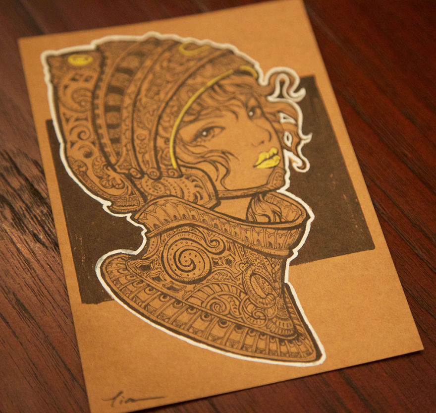 I Drew A Postcard Collection Of Girls In Armour Inspired By The Army Museum In Paris I Drew A Postcard Collection Of Girls In Armour Inspired By The Army Museum In Paris