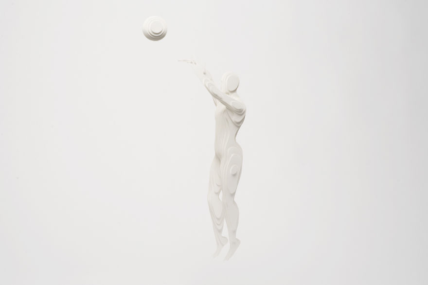 I Made Olympic Athletes Out Of Layered Paper I Made Olympic Athletes Out Of Layered Paper