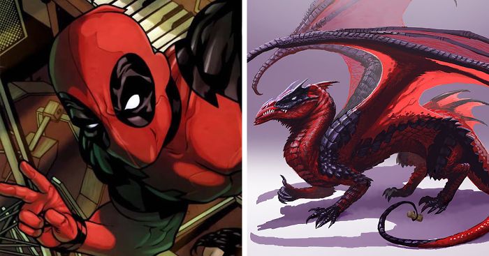I Re-Imagined Popular Comic Characters As Dragons