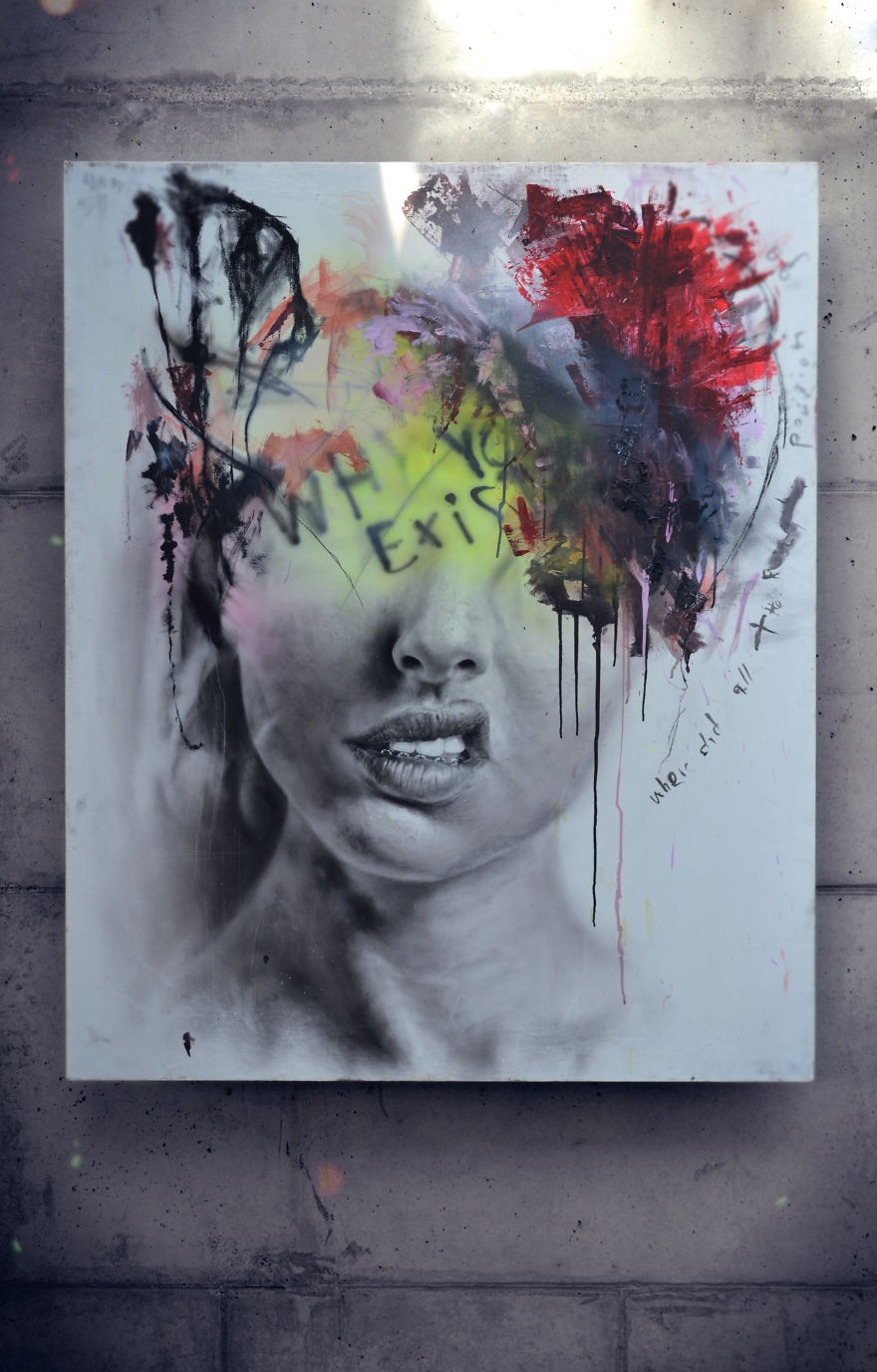 My Paintings Explore Different Tragedies In People's Lives