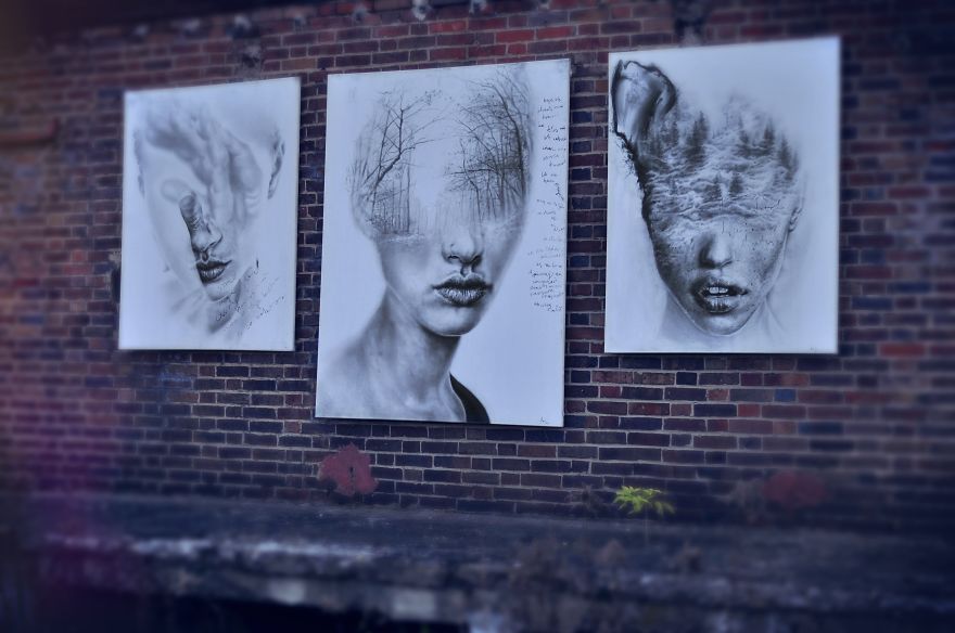 My Paintings Explore Different Tragedies In People's Lives My Paintings Explore Different Tragedies In People's Lives