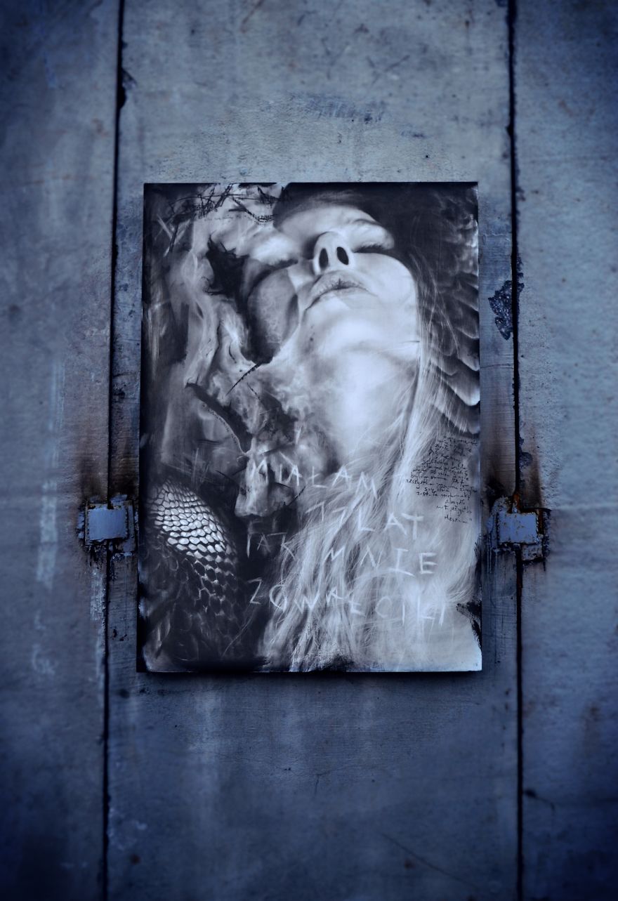 My Paintings Explore Different Tragedies In People's Lives My Paintings Explore Different Tragedies In People's Lives