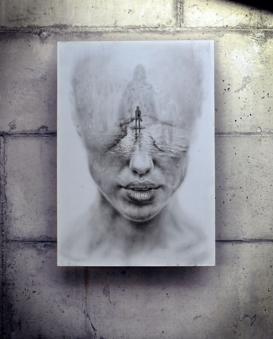 My Paintings Explore Different Tragedies In People's Lives