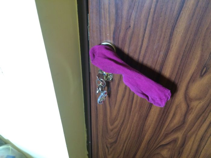 My Girlfriend Left A Sock At My House To Mark Her Territory, So I Started This Photo Series My Girlfriend Left A Sock At My House To Mark Her Territory, So I Started This Photo Series