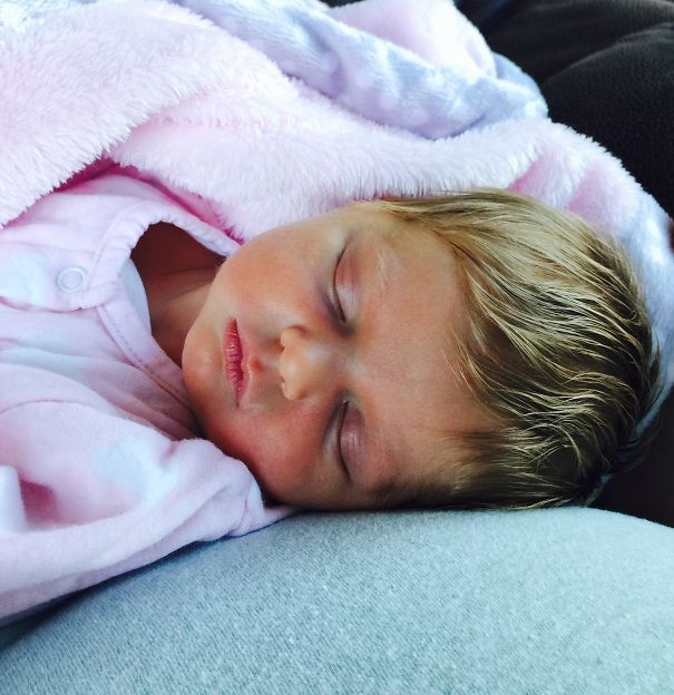 Our Papaya At 6 Days Old- She Was Born With A Style And Highlights! :)