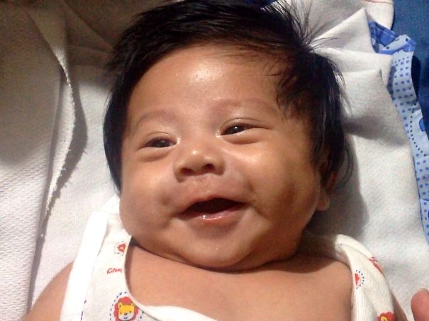 My Hair Or My Cute Little Dimples?