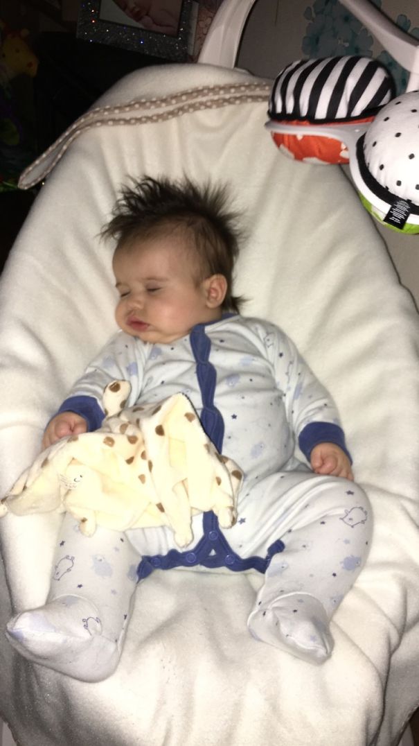 2 Weeks Old Full Head Of Hair