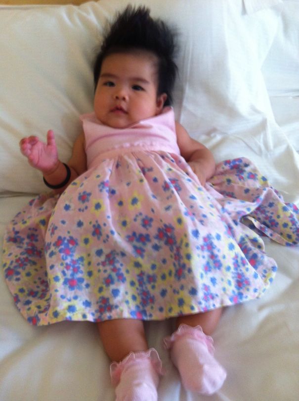 3 Months Old Arielle Natural Mohawk