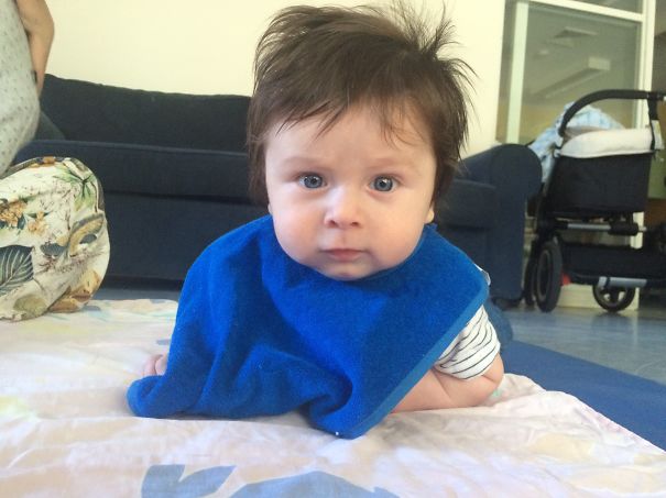 My Little Guy At 15 Weeks