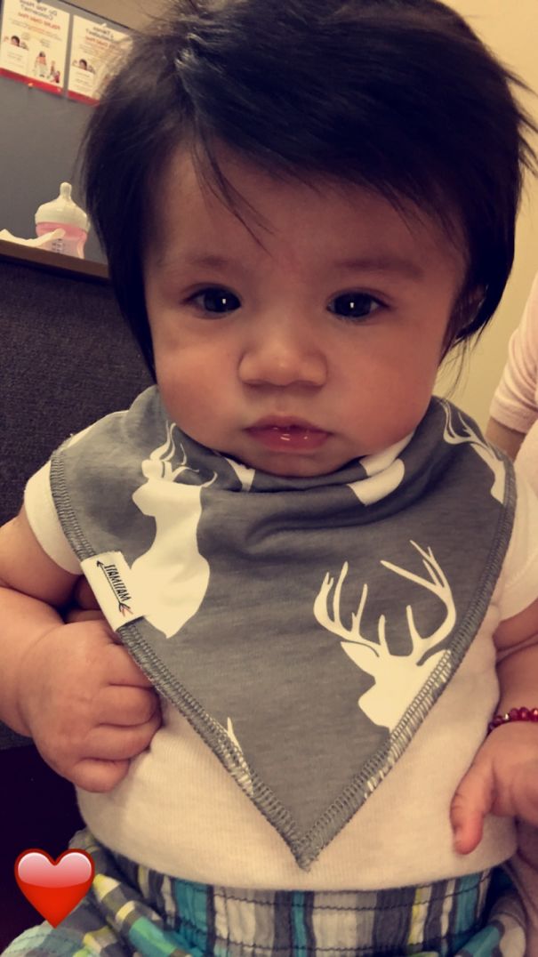 Dash Wayne, At Just 3 Months Old With A Head Full Of Hair 