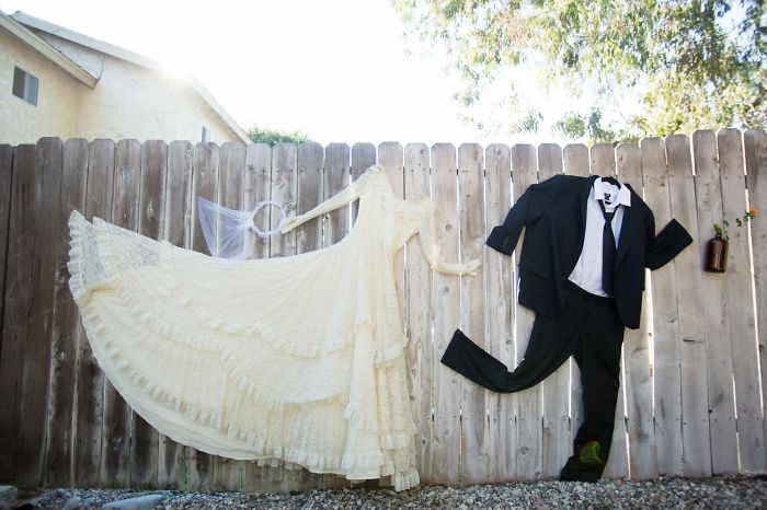 Wedding Day Backyard Fence