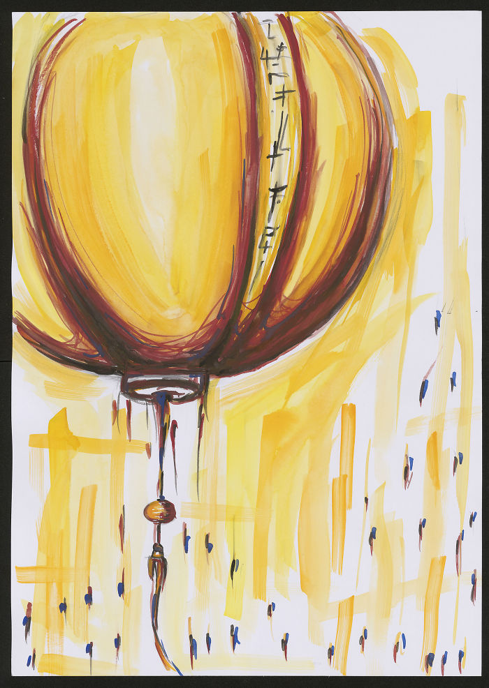 I Love Lampions. I Paint Them With Watercolors Or Ink, Or Both.