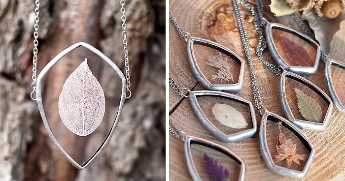 Artist Preserves The Beauty Of Nature In Pressed Glass Jewelry