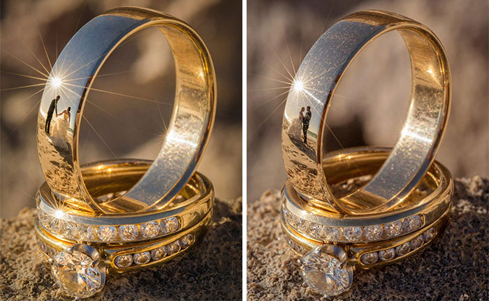 Self-Taught Photographer Finds Unique Way To Shoot Weddings… Reflected On Rings