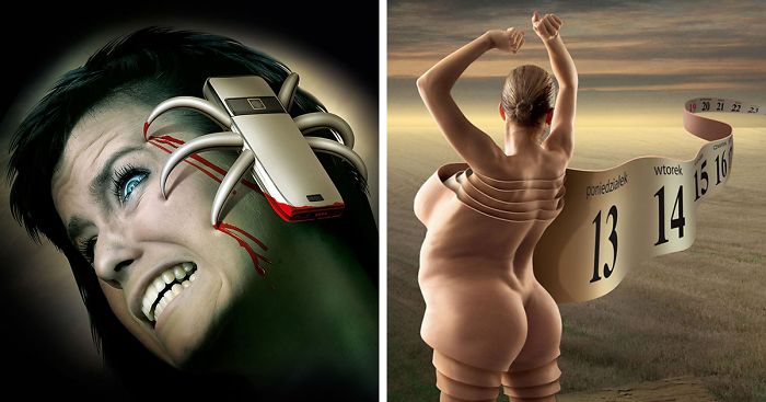 Controversial Illustrations By Polish Artist Reveal The Darker Side Of Modern Society