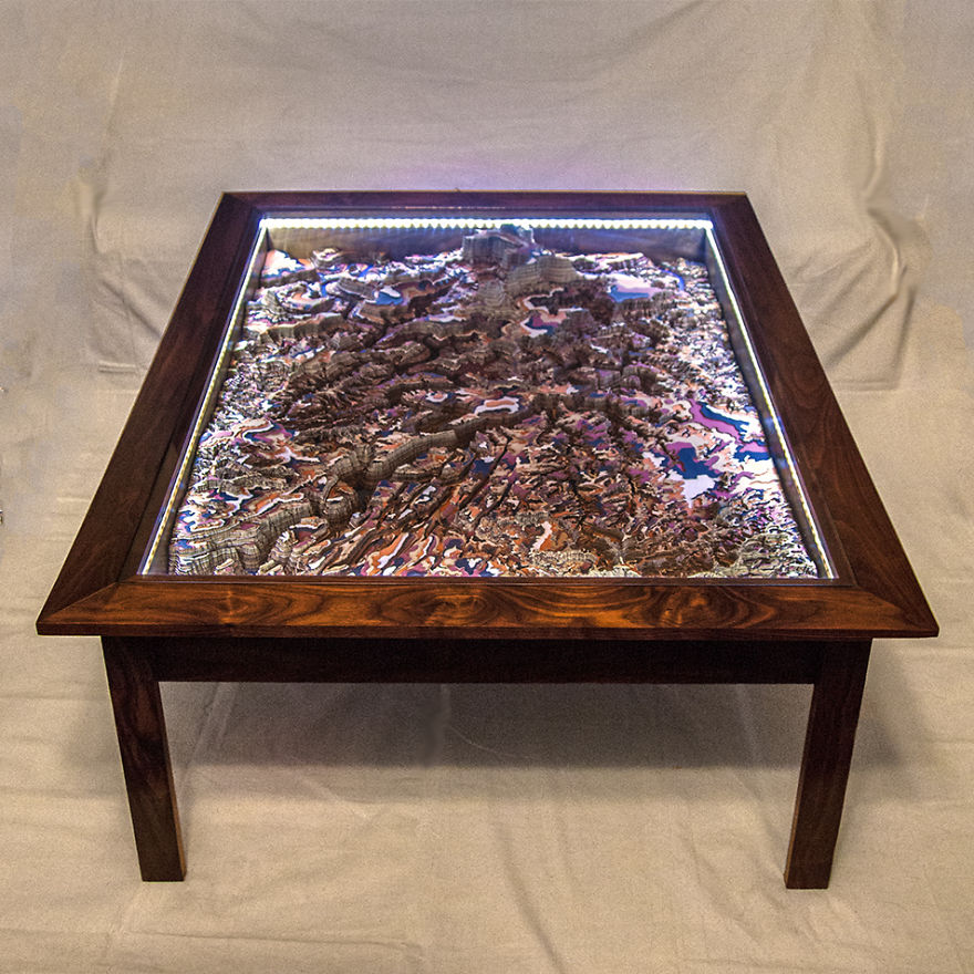 I Made An Intricate Topography Table Based On Canyonlands National Park I Made An Intricate Topography Table Based On Canyonlands National Park