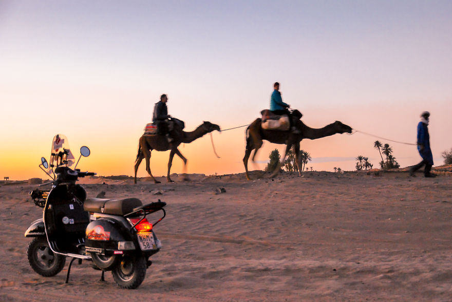 We've Visited 27 Countries And Traveled 60,000km On A Vespa Scooter