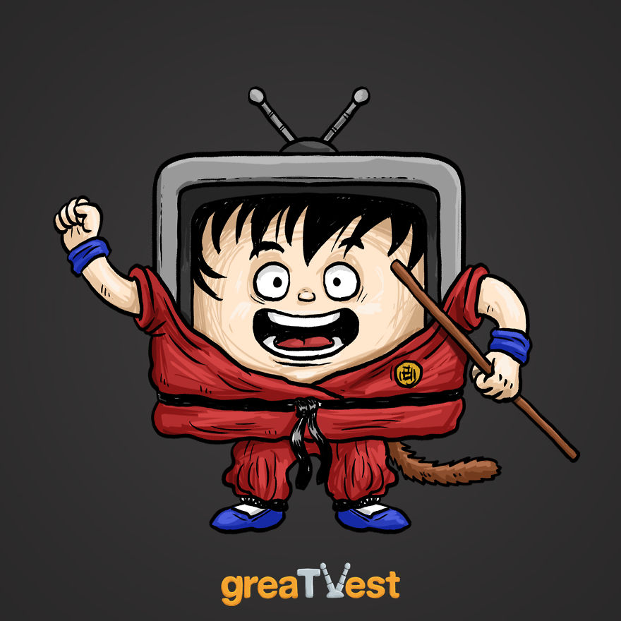 I Drew Famous TV Characters In A Shape Of A TV