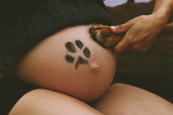 2 Important Things In Her Life, Her Dog Bela And Her Baby Lia