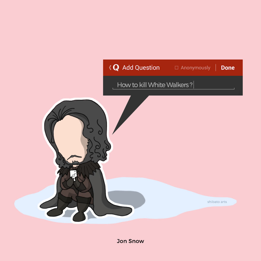 I Illustrated Game Of Thrones Characters Using Today's Apps