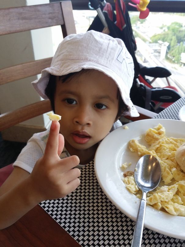 Dipped Her Finger In Butter And A Duck Came Out!