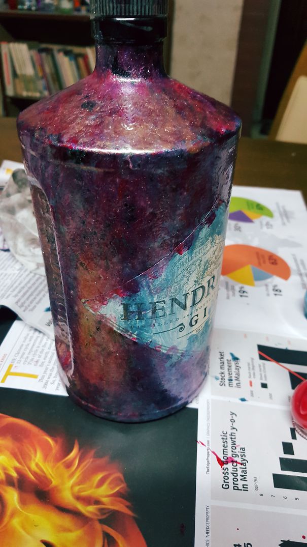 My "pimp My Bottle" Using Nail Polish