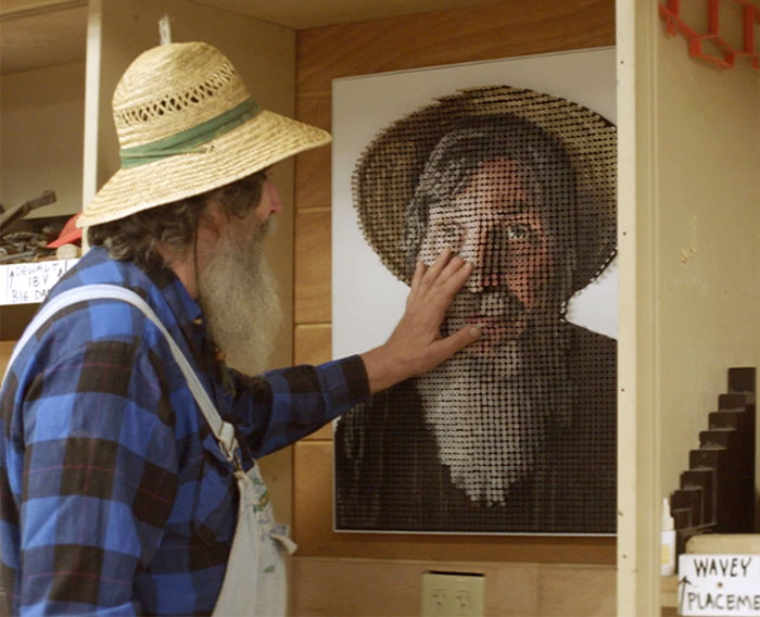 We Made A 3D Screw Portrait That A Blind Artist Could ‘See’ With His Hands