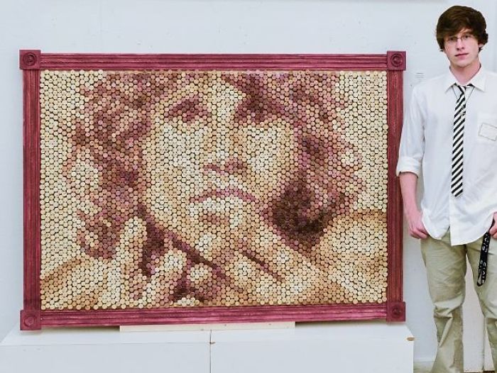 I Recycle Materials From Bars And Restaurants And Turn Them Into Works Of Art