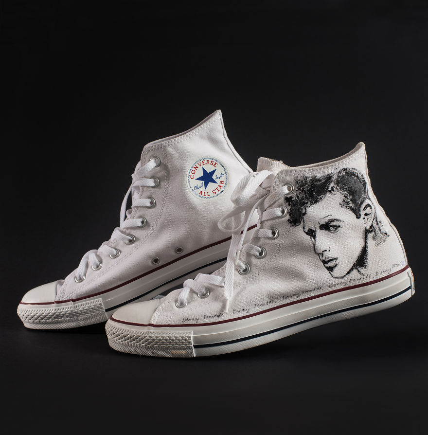 I Decorate Converse Shoes Using Candies, Moss, And Fabric Paints