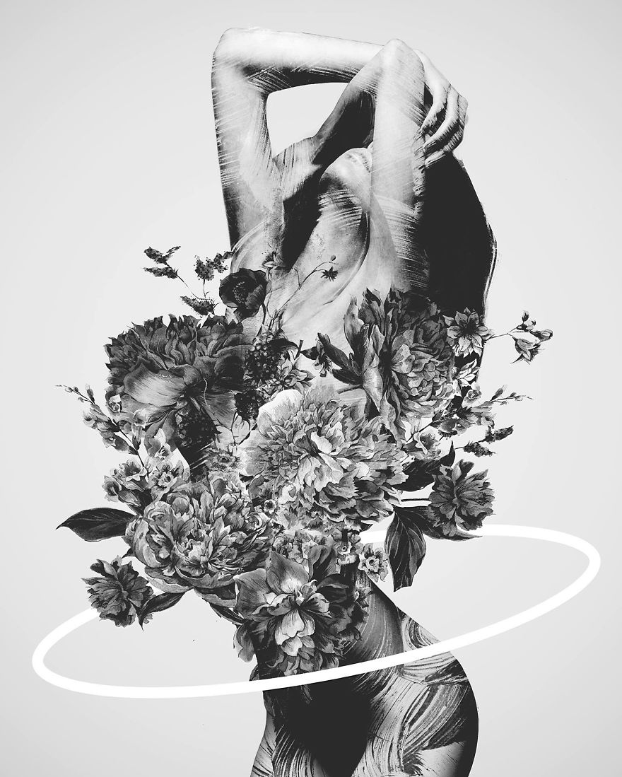 My Surreal Illustrations Of Women And Birds