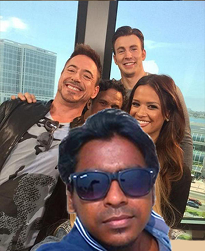 At The Set Of Avengers