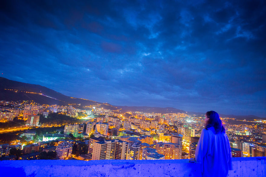 I Climbed To The 33rd Floor To Show You The Beauty Of A Night In Tbilisi I Climbed To The 33rd Floor To Show You The Beauty Of A Night In Tbilisi
