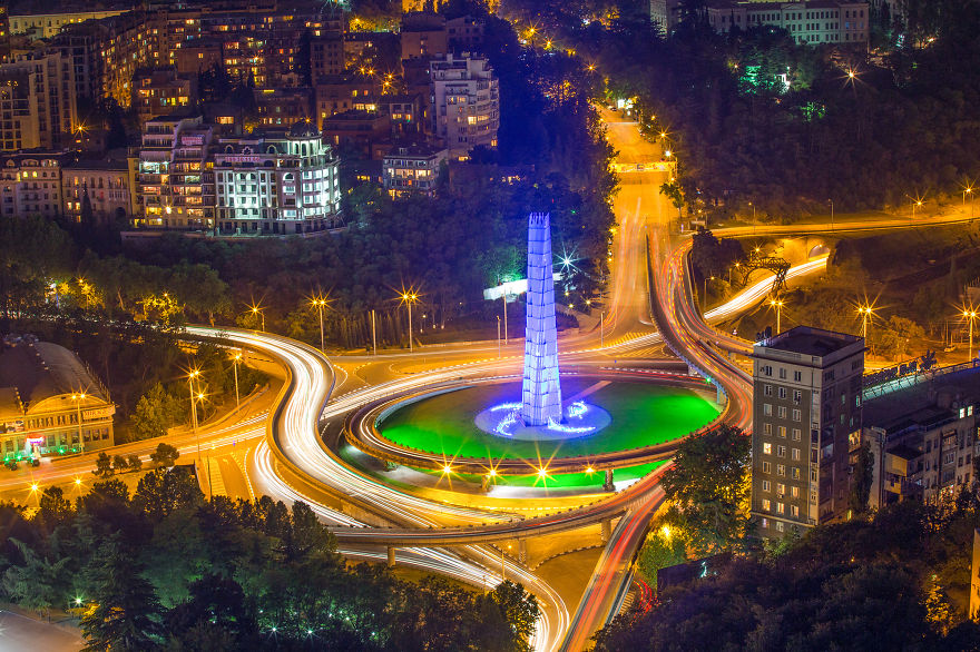 I Climbed To The 33rd Floor To Show You The Beauty Of A Night In Tbilisi I Climbed To The 33rd Floor To Show You The Beauty Of A Night In Tbilisi