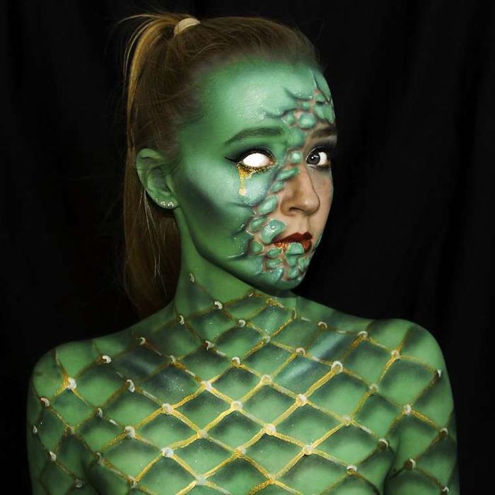 Cool Body Paintings By 16-year-old Artist